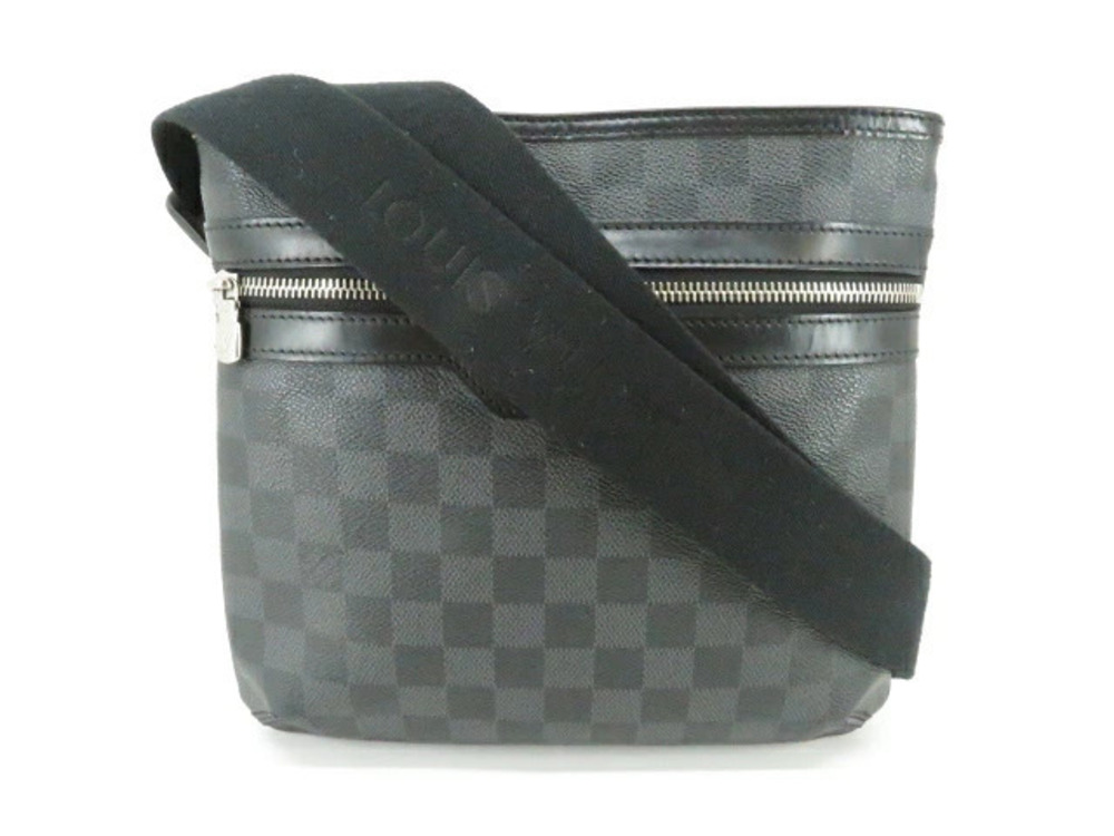 Louis Vuitton Black Shoulder Bag Thomas Damier Graphite Black
